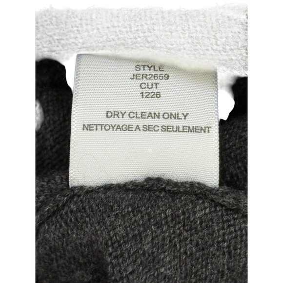 Brochu Walker Layered Sweater Wool Cashmere Pleated Hem Charcoal Gray Size XS - Picture 8 of 8